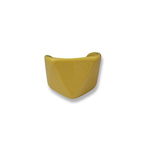 Bracelete de Resina Aberto - Amarelo