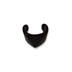 Bracelete de Resina Aberto - Preto