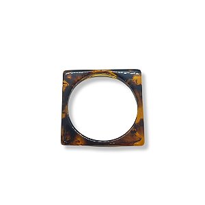 Bracelete de Resina Quadrado - Tartaruga