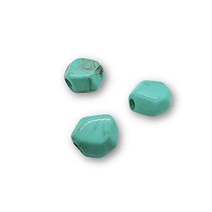 Entremeio de Resina - Cor Azul Turquesa com Mescla