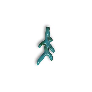 Pingente Galhos De Corais De Resina - Cor Azul Turquesa