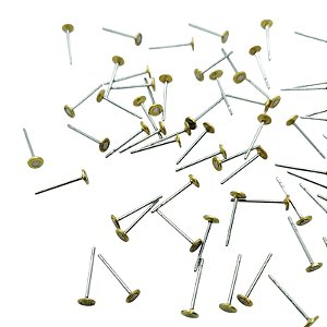 Pino de Brinco Aço Inox para Solda - 20 pares