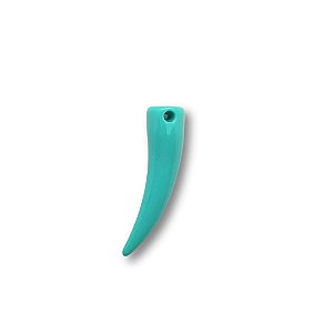 Pingente Dente de Resina - Azul Turquesa