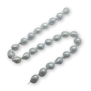 Pérola Shell Gota - Furo Passante 16mm