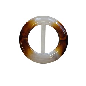 Fivela de Resina - Caramelo Com Mescla 8,1cm