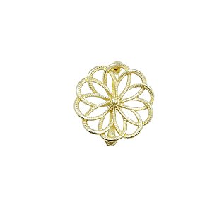 Entremeio Flor Dourada - 4,6cm
