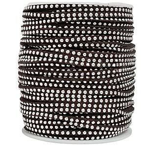 Camurça Marrom Café 2,7mm Com Spike Níquel - 45 metros