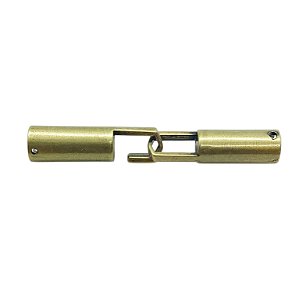 Fivela Fecho tubo - Ouro Velho - 6,6cm x 1cm