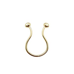 Fivela Orgânica Passador - Metal 4,6cm x 6,8cm Dourada