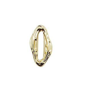 Entremeio Orgânico Elara  - metal 6,5cm x 3,5cm dourado