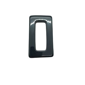 Argola de Resina - Retangular - Preta