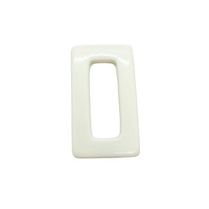 Argola de Resina - Retangular - Off