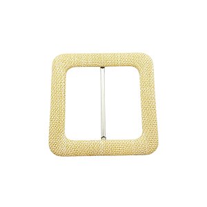Fivela de Metal Forrada - Cor Bege