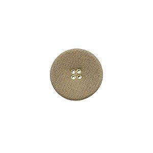 Botão de Metal Forrado Tamanho 3,2cm - Cor Camurça