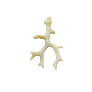 Pingente Galhos de corais De Resina - Cor Bege com Mescla - Pacote com 100