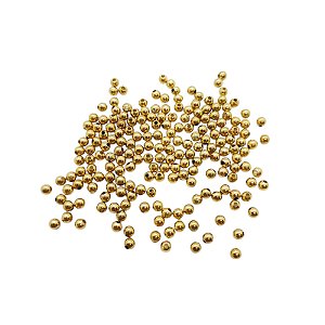 Entremeios Bolas de ABS - Dourado - 4mm