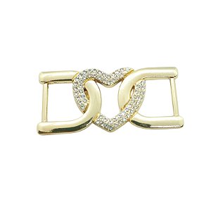 Entremeio Orgânico Amare - metal 6,2cm x 2,8cm Dourado