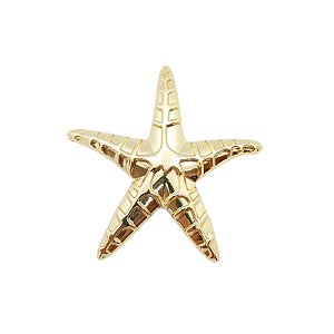 Entremeio Orgânico Luce Del Mare - metal 5,8cm x 5,5cm Dourado