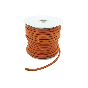 Cordão Coreano Encerado 5mm Cor Laranja - 30 metros