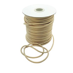 Cordão Coreano Encerado 3,5mm Cor Bege - 40 metros