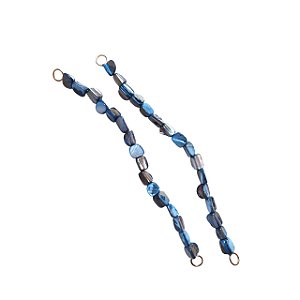 Alça de Madrepérola Abalone - Azul - para Vestidos e Biquínis