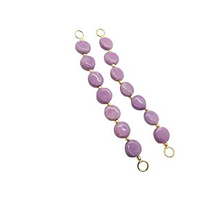 Alça De Murano Redondo - Cor Lilás