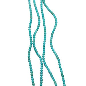 Pedra Natural Howlita Turquesa - Tamanho 4mm