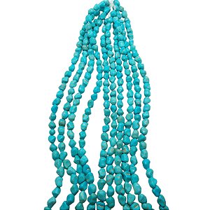 Pedra Natural Howlita Turquesa - Tamanho Aprox. 11mm x 9mm