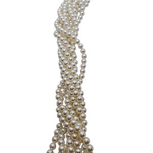 Pérola Shell Branca Furo Passante - 8mm