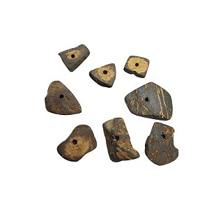 Entremeio Cascalho de Coco - De 30mm a 20mm - Pacote com 100 Pçs