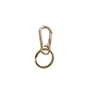 Mosquetão Com Argola Dourado - Tamanho 6,8cm