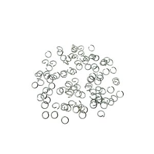 Argolas de Aço Inox 5mm - Pacote com 100 Pçs