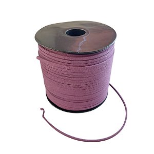 Fio De Camurça 3mm - Roxo - Rolo Com 100 Metros