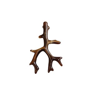 Pingente Galhos de corais De Resina - Cor Marrom com Mescla - Pacote com 100