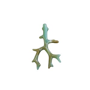 Pingente Galhos de corais De Resina - Cor Verde com Mescla