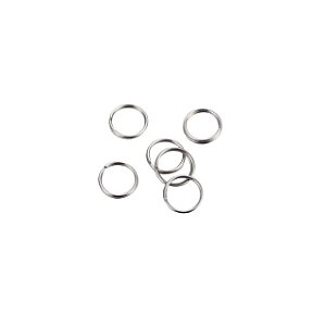 Argolas de Aço Carbono Banho Níquel 8,5mm - Pacote com 1 Kg