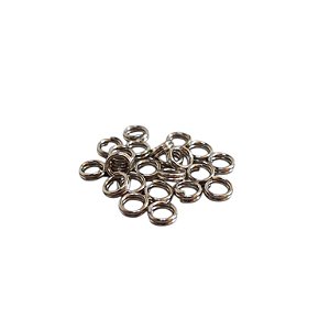 Argolas de Aço Carbono Banho Níquel 3,5mm - Pacote com 1 Kg