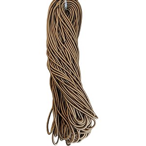 Cordão coberto com fio de Cetim - Marrom Claro - 6mm - Com 45 Metros