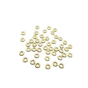 Entremeio Disco ABS Cor Dourado - Pacote com 25g