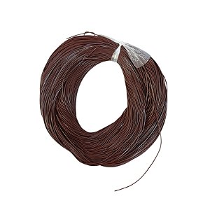 Couro Liso Natural Cor Marrom - 1mm Com 90 mts