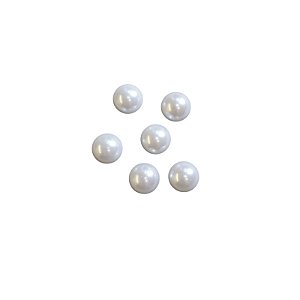 Meia Pérola Cor Branca ABS 20mm - 500g