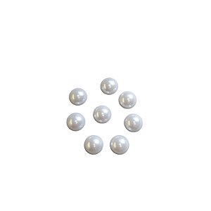 Meia Pérola Cor Branca ABS 18mm - 500g