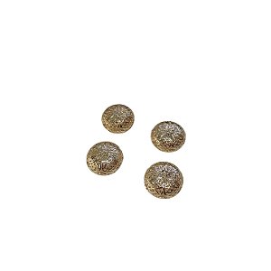 Entremeio de Metal Criola Achatado - Banho Dourado - 1,2cm x 2,1cm