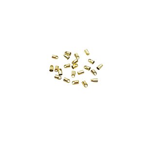 Terminal Para Corrente Rabo De Rato - 3,7mm Dourado
