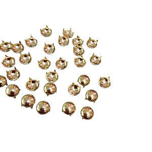 Spike Redondo Latão 7mm - Pacote Com 1,000 Pçs
