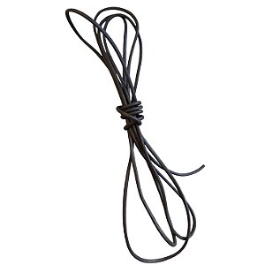 Couro Legitimo Preto 2mm - Metro