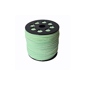 Fio De Camurça 2,7mm - Verde Agua - Rolo Com 90 Metros