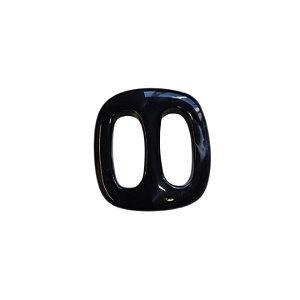 Fivela De Resina - Preto Com Mescla