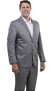 Costume Microfibra Grafite - Qualidade Premium para um Look Impecável