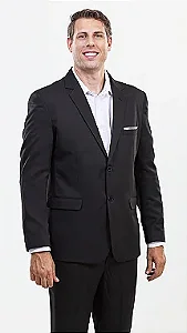 Costume Gabardine Preto - Acompanhe Você em Todas as Jornadas